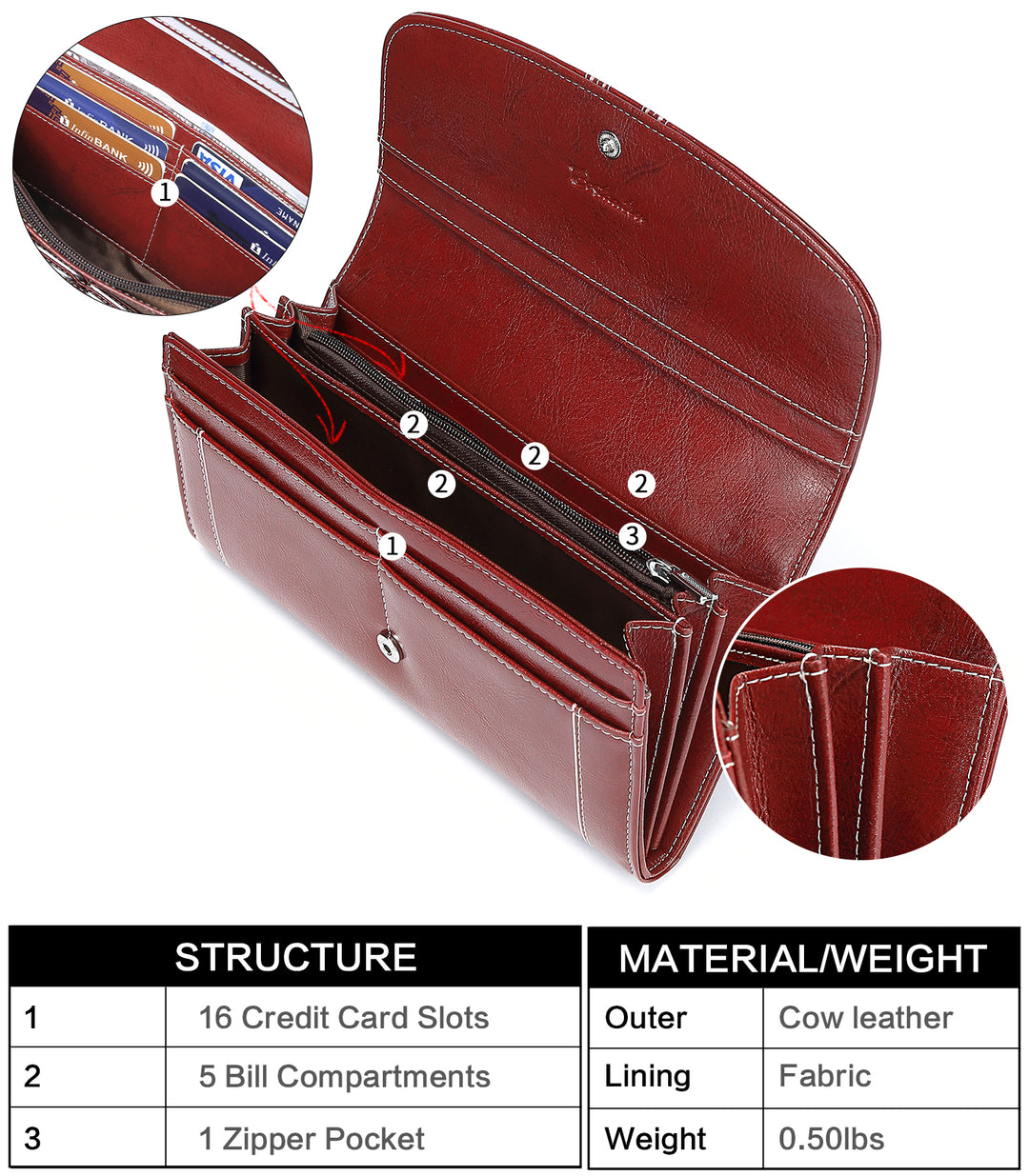 Lomy Designer Checkbook Wallet For Lawyers — Professional Elite - BOSTANTEN