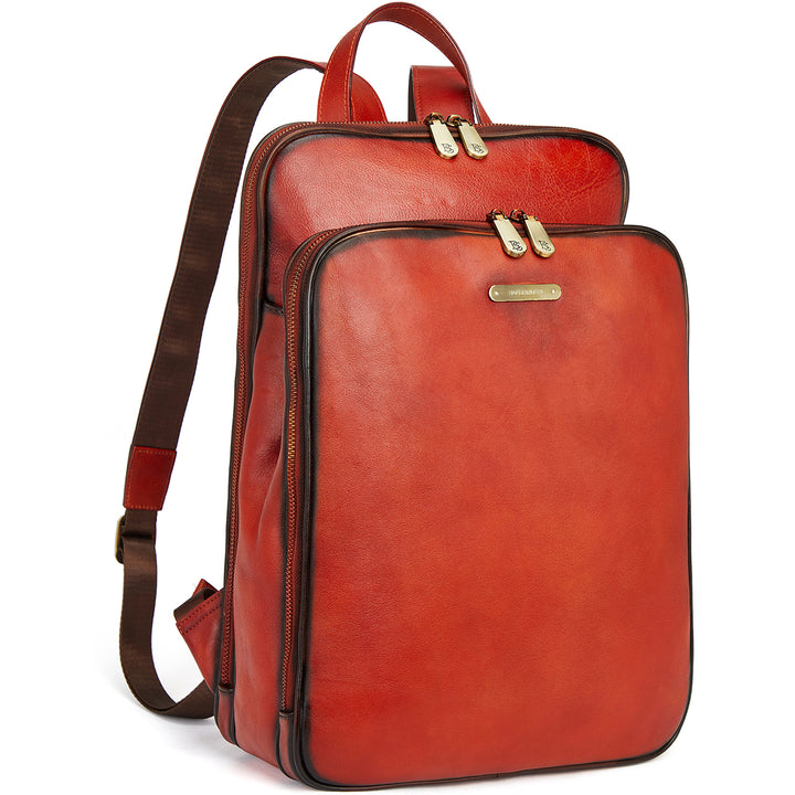 Frida Laptop BagsFor Women 15.6 Inch  — Red Backpack - BOSTANTEN
