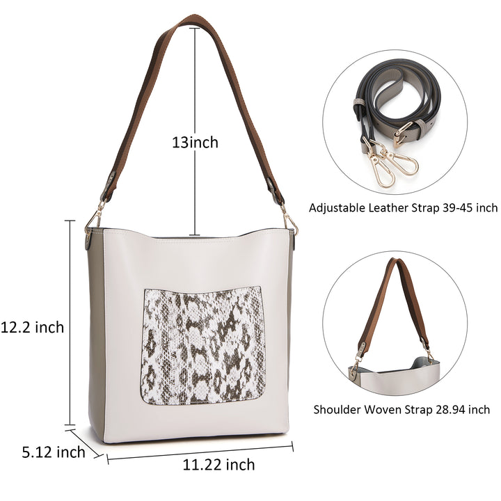 BOSTANTEN Genuine Leather Hobo Handbags Designer Shoulder Tote Purses Crossbody Large Bag for Women - BOSTANTEN