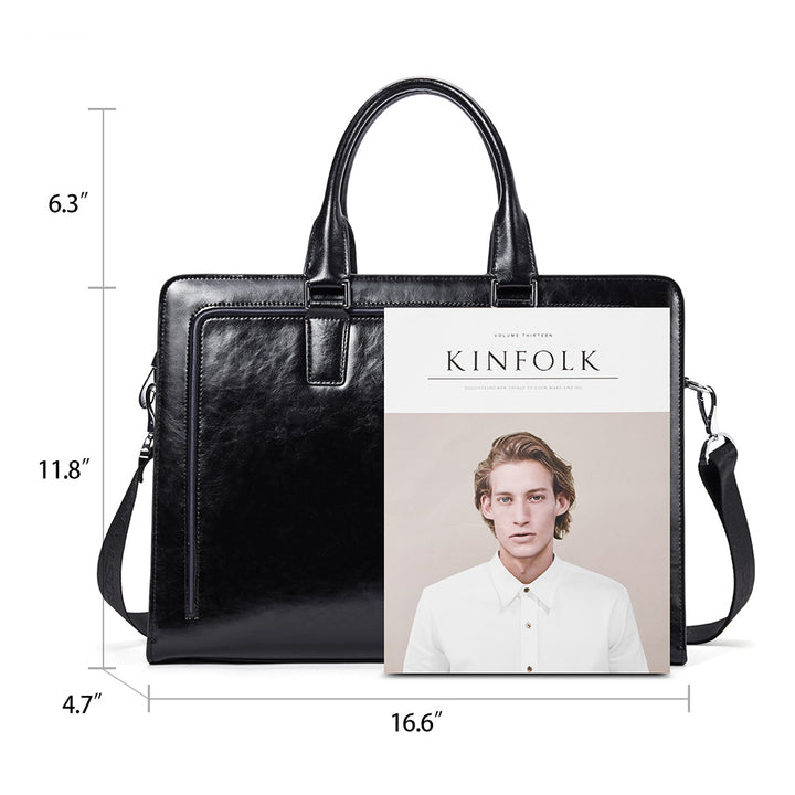 Carol Designer Briefcase For Women — Italian Leather