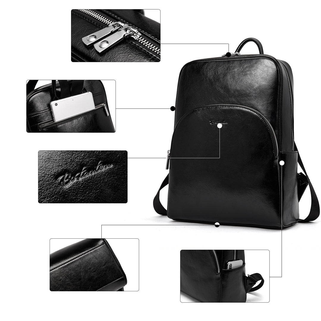 Nombongo Stylish Black Backpack Purse — College Cool - BOSTANTEN