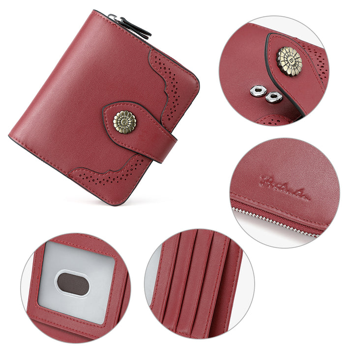 Rozenn  Full Grain Leather Money Clip Wallet —— Small Bifold - BOSTANTEN