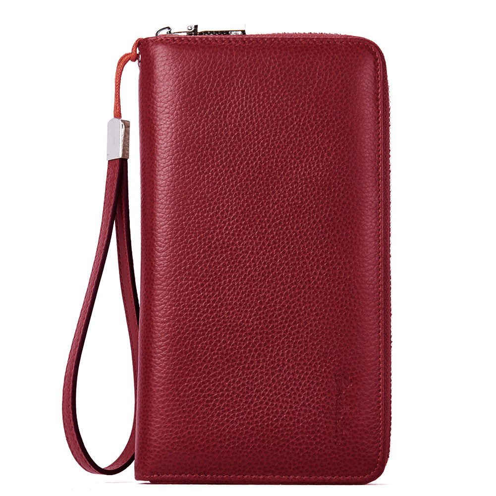 Rozenn Wallets With Checkbook Holder —— Zipper - BOSTANTEN