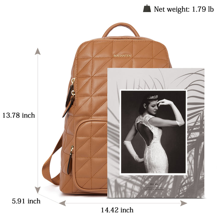 Minoru Leather Mini Backpack— Casual - BOSTANTEN
