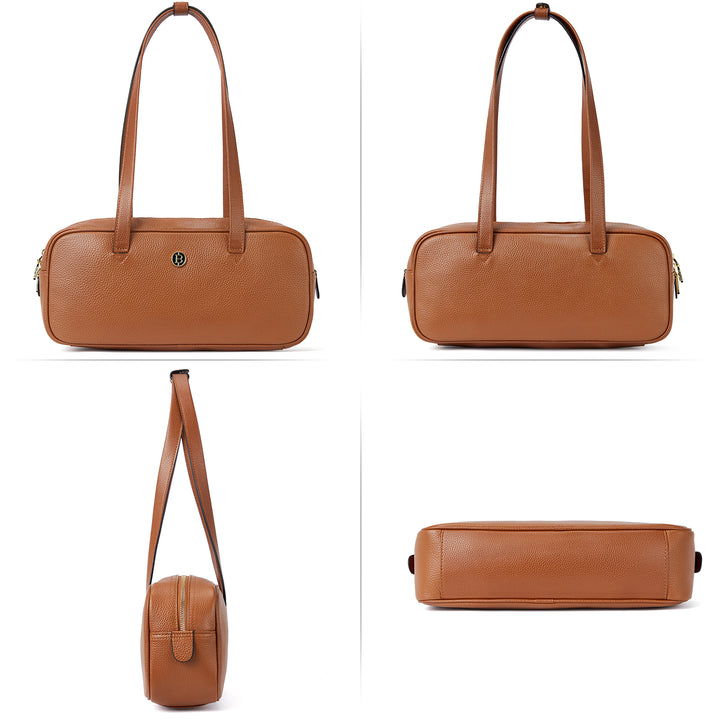 BOSTANTEN Women Satchel Handbags Designer Shoulder Bags Genuine Leather Top Handle Purses - BOSTANTEN