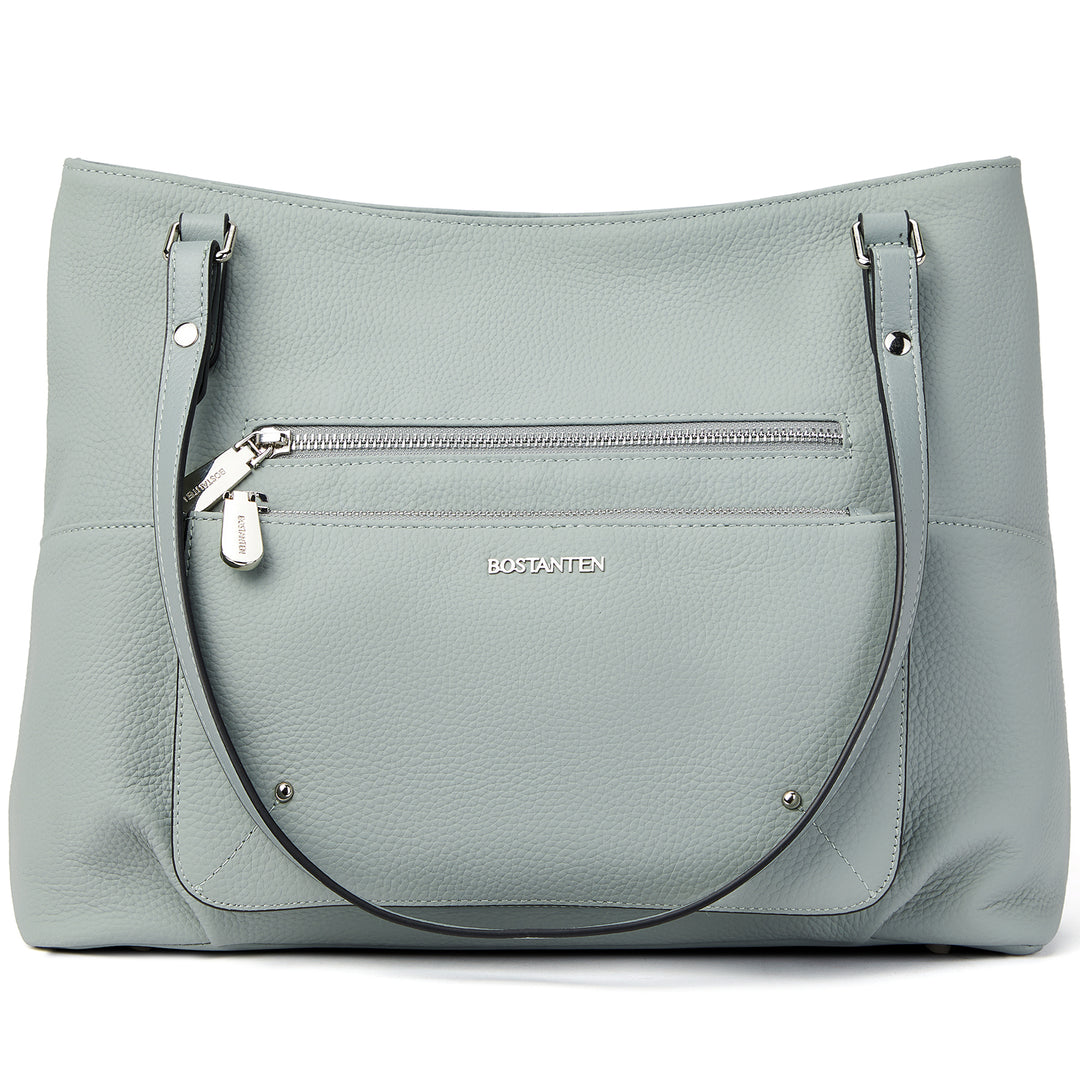 BOSTANTEN Women Handbag Leather Designer Satchel Pures Soft Hobo Bags Shoulder Top Handle Tote Work Bag - BOSTANTEN