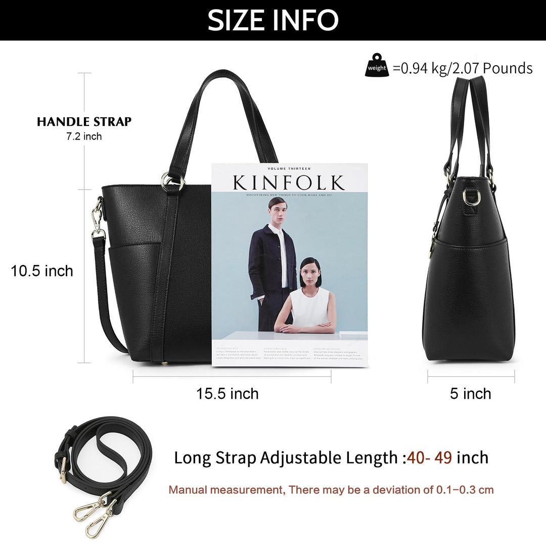 BOSTANTEN Women Leather Handbags Designer Purses Fashion Tote Shoulder Top Handle Bag for Work Daily - BOSTANTEN