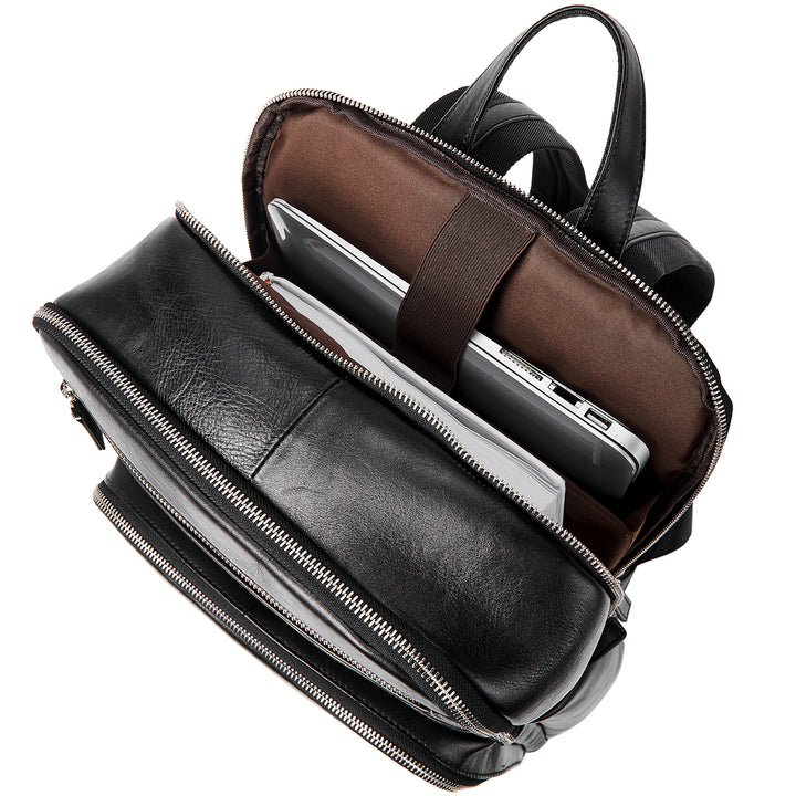 Versatile Men's Large Laptop Backpack for Travel and Business - Fits 15.6 inch Computers