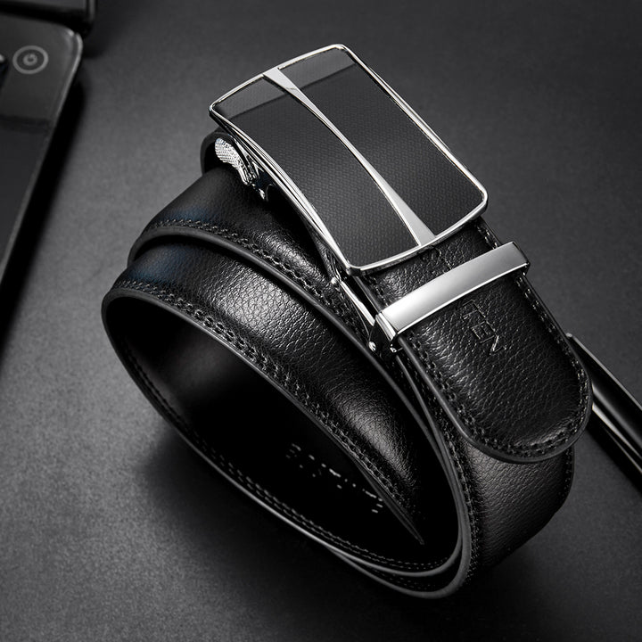 BOSTANTEN Leather Ratchet Dress Belt - BOSTANTEN
