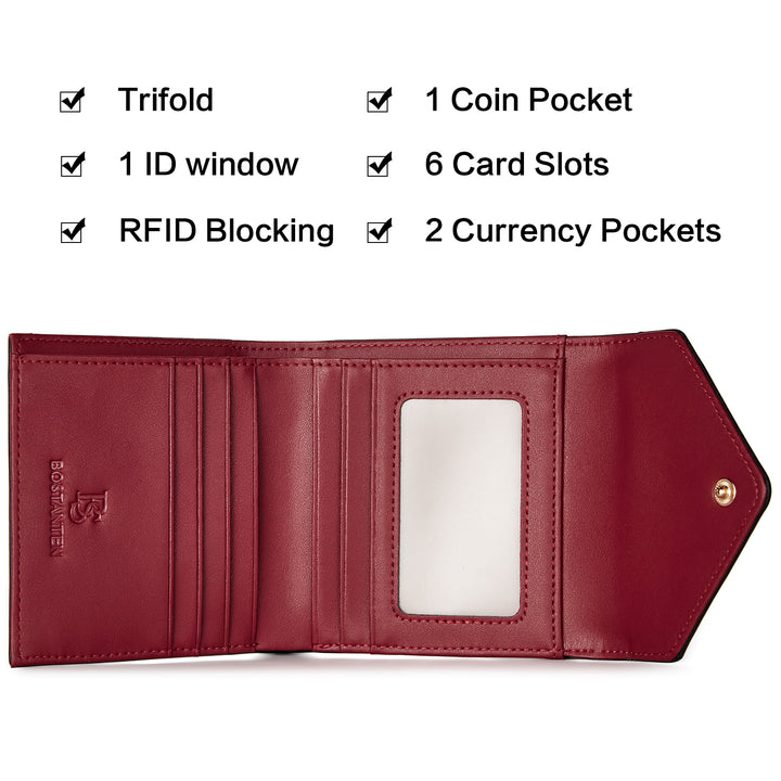 Rozenn Western Checkbook Wallet —— Elegant Patterns - BOSTANTEN