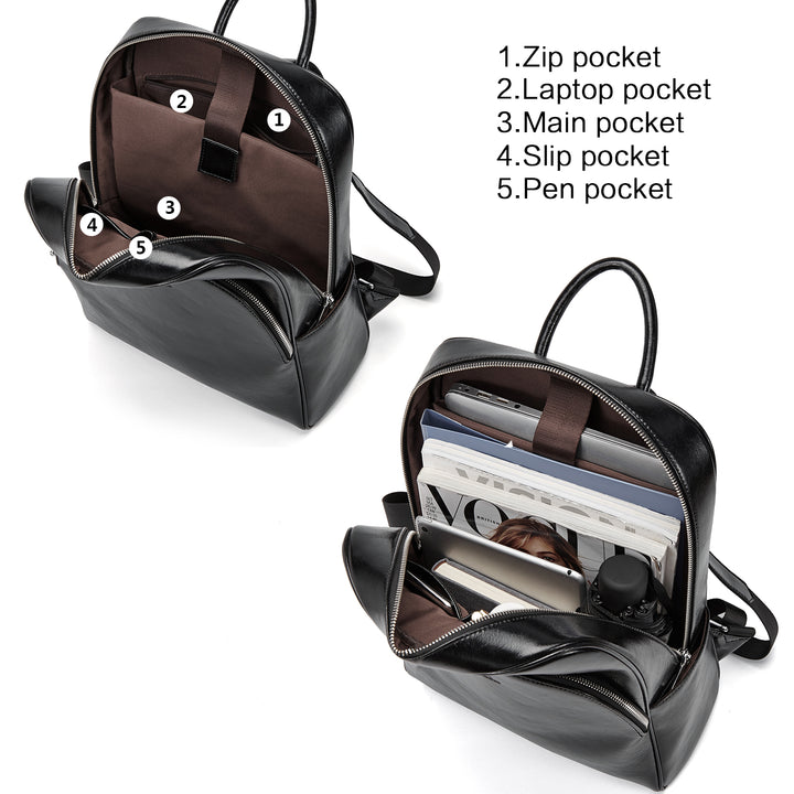 Nombongo Stylish Black Backpack Purse — College Cool - BOSTANTEN