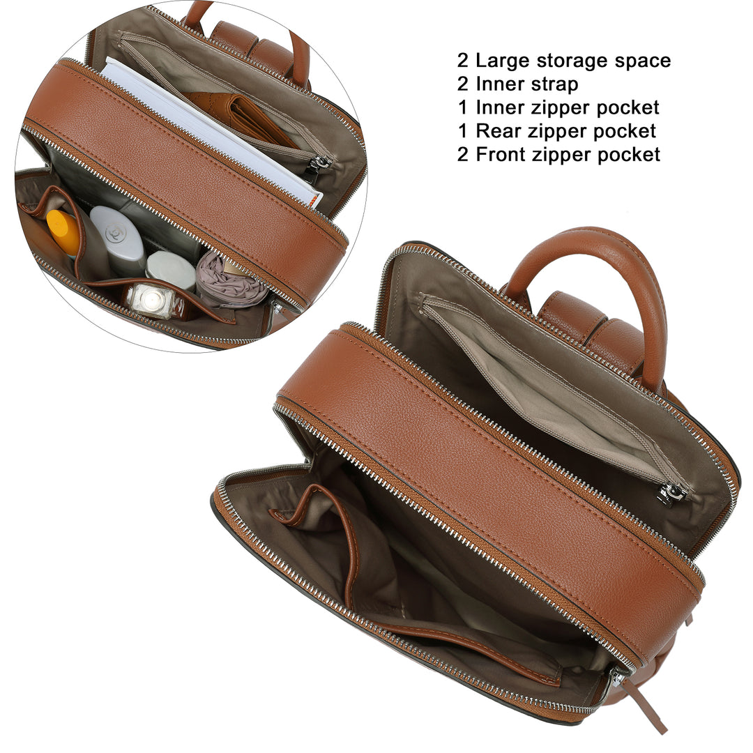 Nombongo Soft Leather Backpack — Pitch-Black - BOSTANTEN