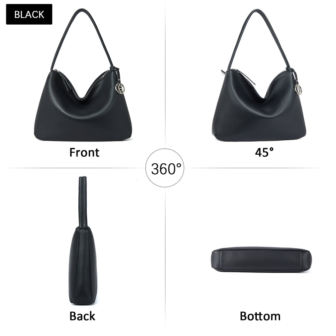 Vegan Leather Hobo Purses for Women Designer Shoulder Bags