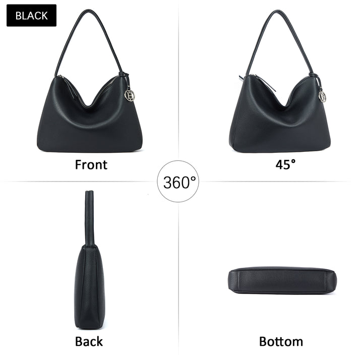 Vegan Leather Hobo Purses for Women Designer Shoulder Bags