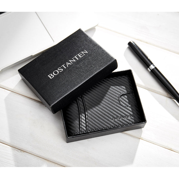 Rozenn Checkbook Wallet Men Bifold —— Slim - BOSTANTEN
