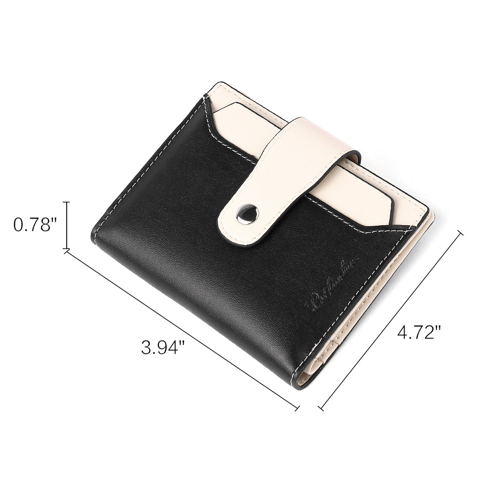Lnna Small Wallet Zippered Checkbook Cover — ID Window - BOSTANTEN
