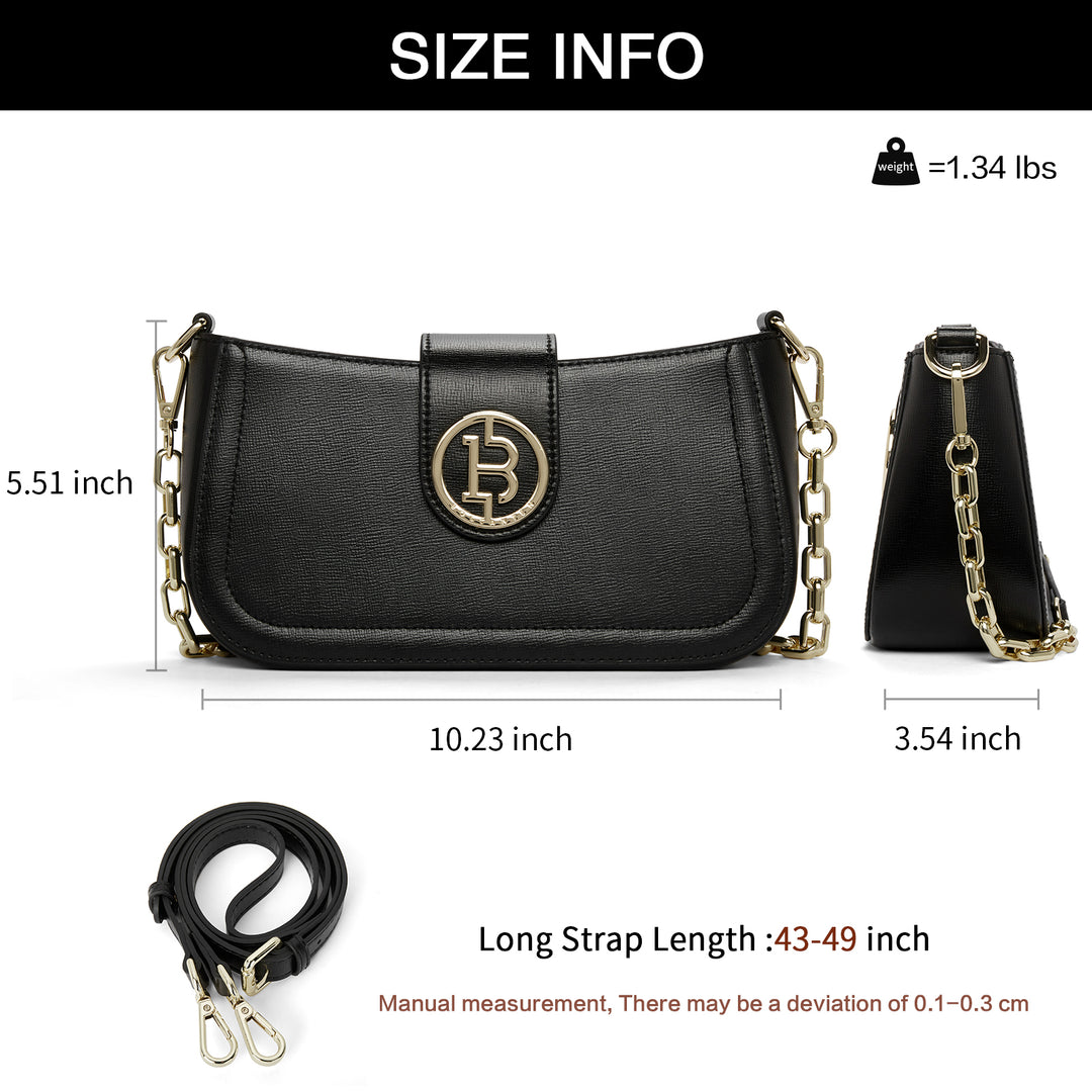 BOSTANTEN Crossbody Bags for Women Leather Shoulder Handbag Designer Bag Purse - BOSTANTEN