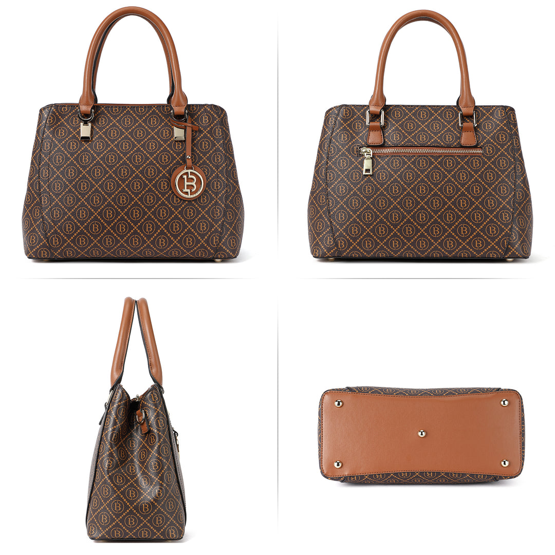 BOSTANTEN Damen Lederhandtasche Designer Henkeltasche Umhängetasche Schultertasche 