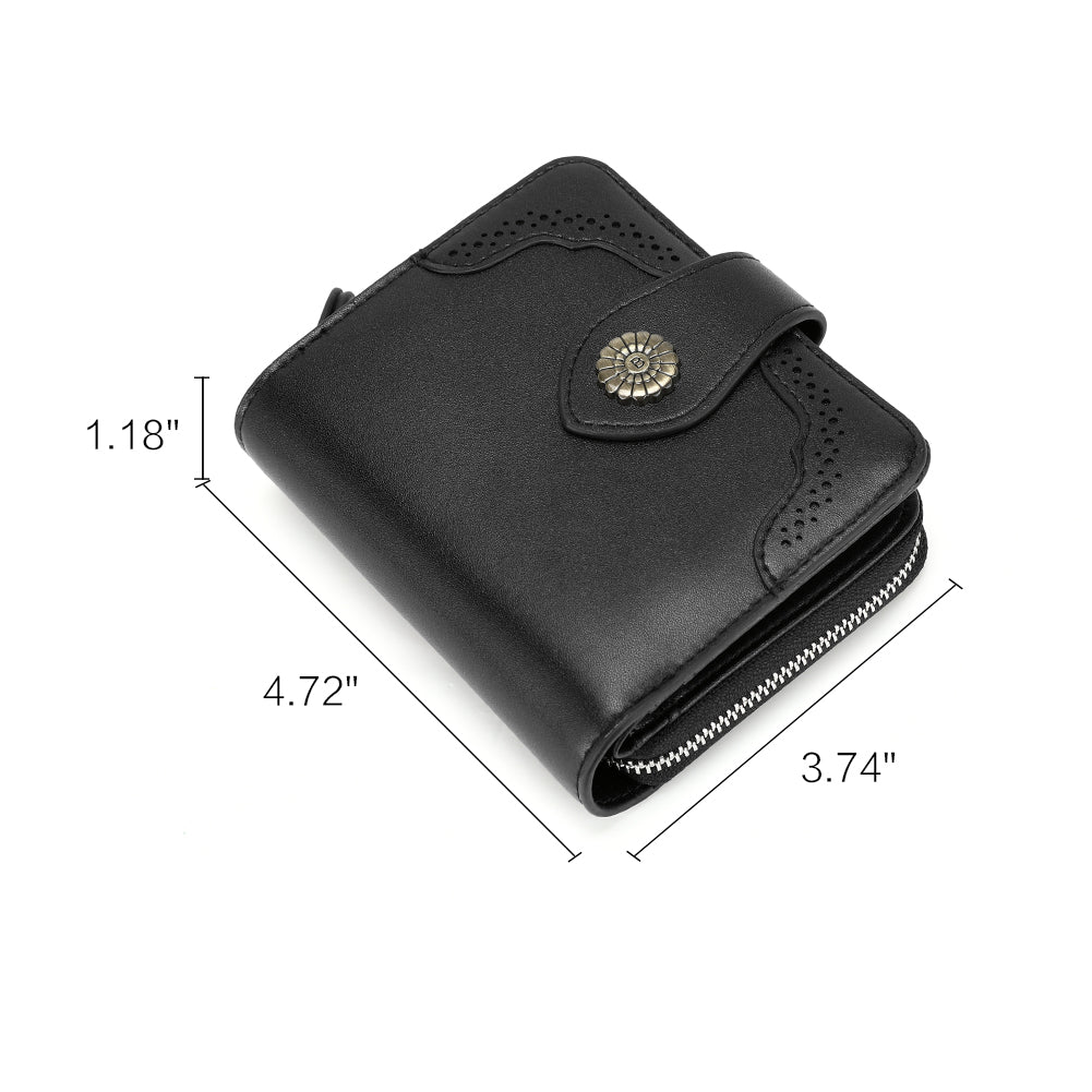 Rozenn  Full Grain Leather Money Clip Wallet —— Small Bifold - BOSTANTEN