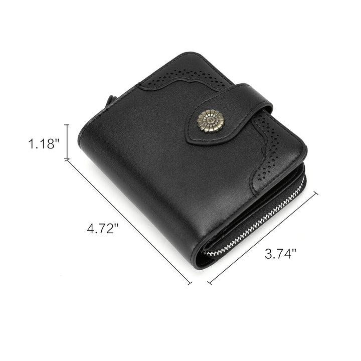 Rozenn  Full Grain Leather Money Clip Wallet —— Small Bifold - BOSTANTEN