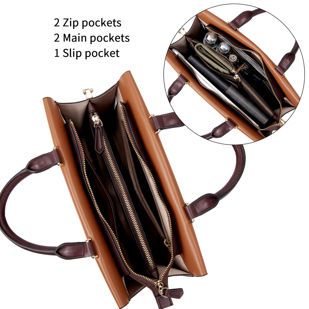 BOSTANTEN Leather Handbag for Women Top Handle Designer Fashion Shoulder Bag Purse - BOSTANTEN