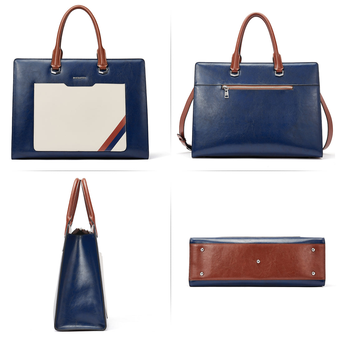 Mizuki  Leather Messenger Bag — Professional handicraft - BOSTANTEN