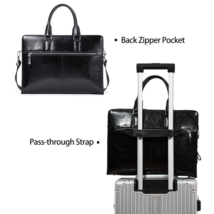 Carol Designer Briefcase For Women — Italian Leather