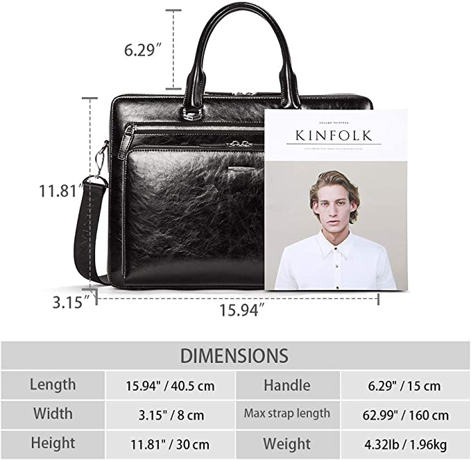 Carol 15.6 Inch Laptop Briefcase — Business Trips