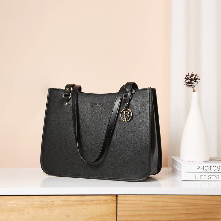 BOSTANTEN Leather Handbags Deigner Tote Bag Women Top-Handle Satchel Purses Shoulder Bags - BOSTANTEN