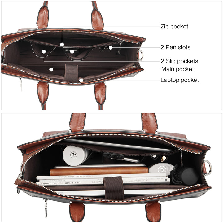 Mizuki Briefcase With Shoulder Strap — Security - BOSTANTEN