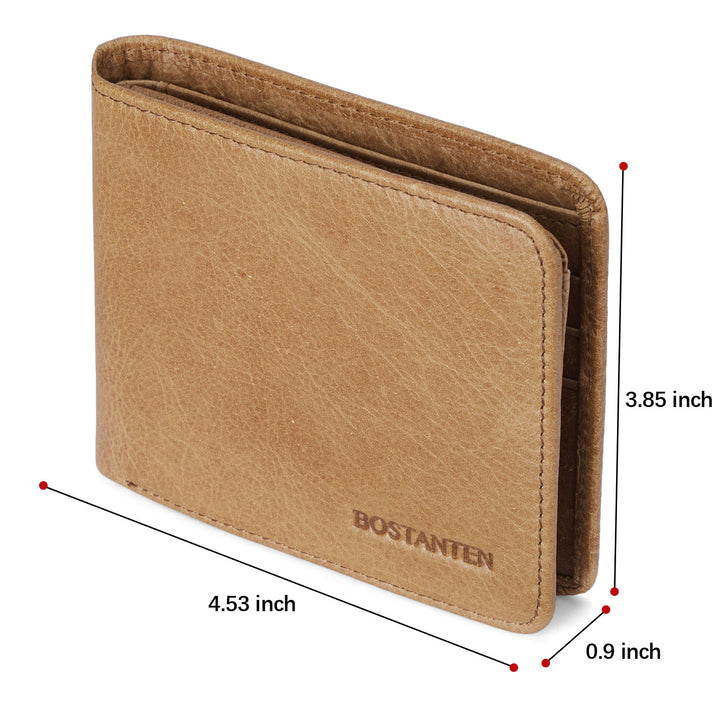 Slim Italian Leather RFID Wallet for Men - Keep Your Cards Safe and Secure