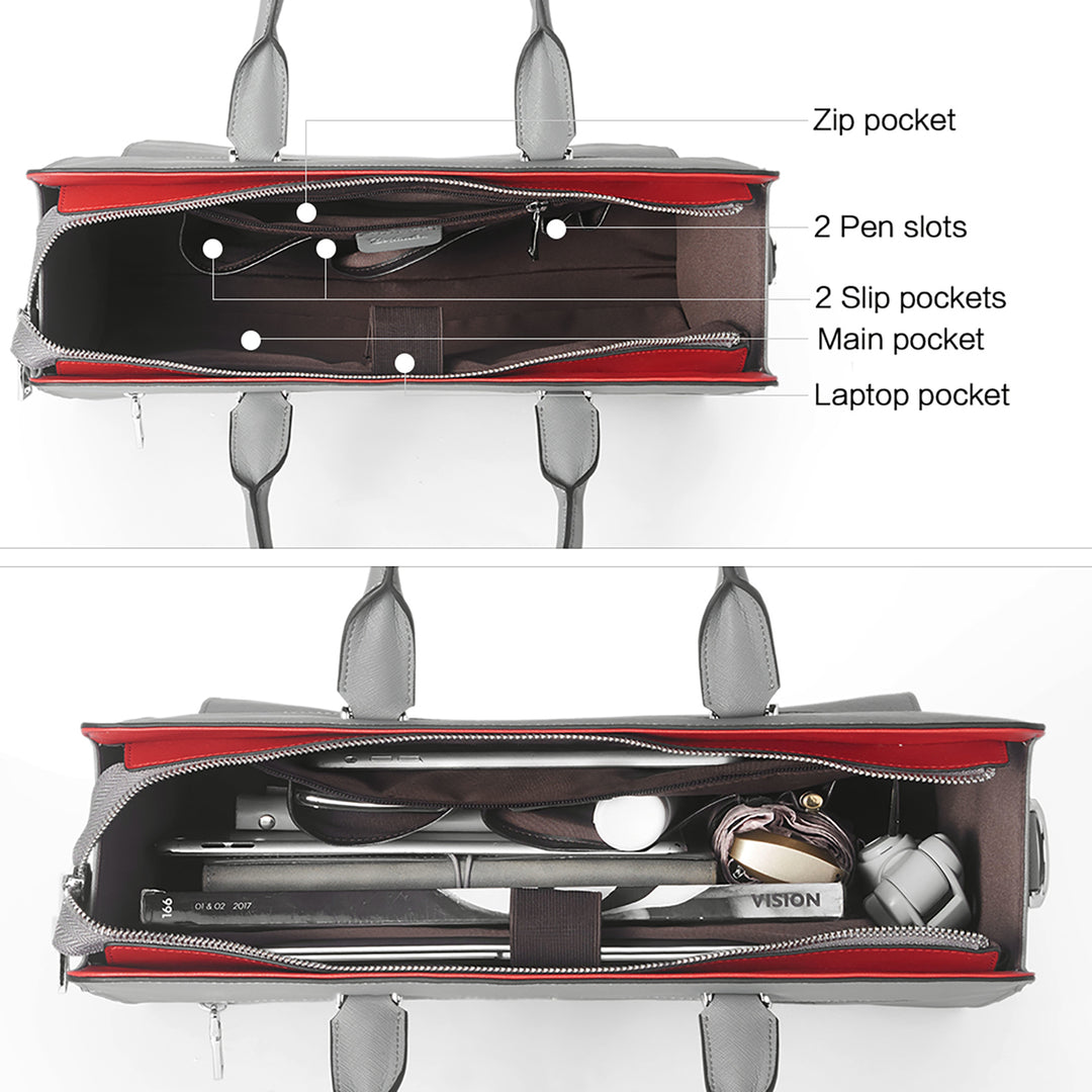 Mizuki Briefcase With Shoulder Strap — Security - BOSTANTEN