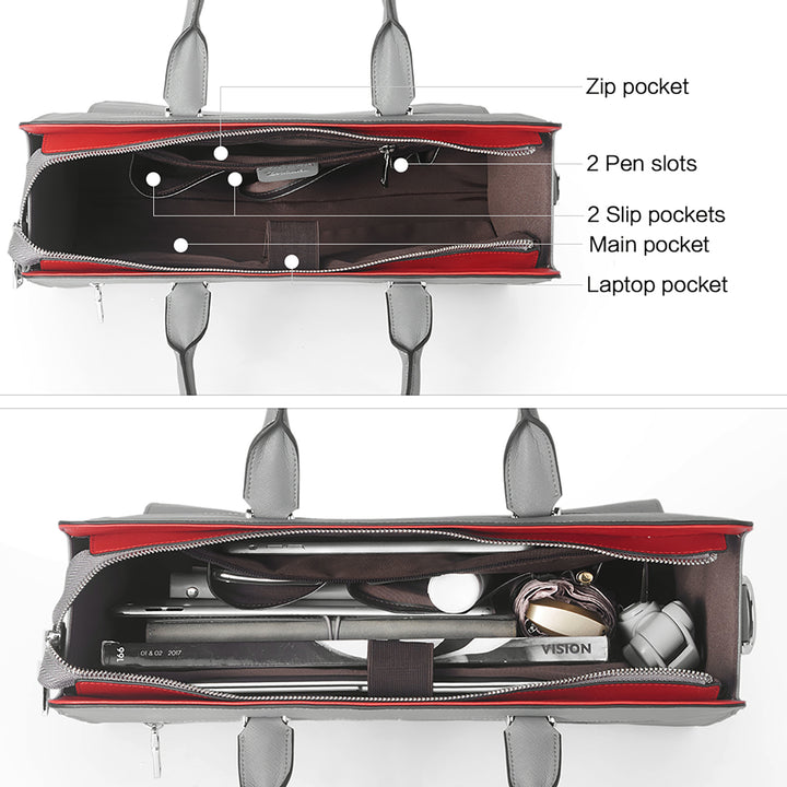 Mizuki Briefcase With Shoulder Strap — Security - BOSTANTEN