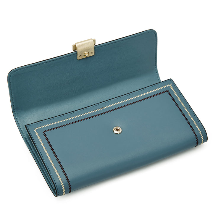 BOSTANTEN Womens Wallet Large Capacity Cash Clutch Purse with Buckle Credit Cards Holder - BOSTANTEN
