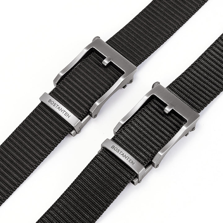 BOSTANTEN Men's Ratchet Dress Belts 2 Packs, Trim to Fit - BOSTANTEN