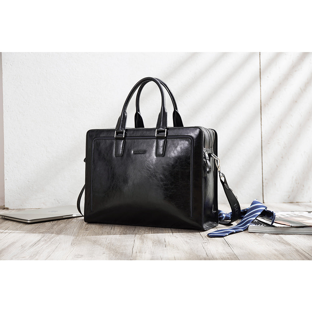 Carol Designer Briefcase For Women — Italian Leather