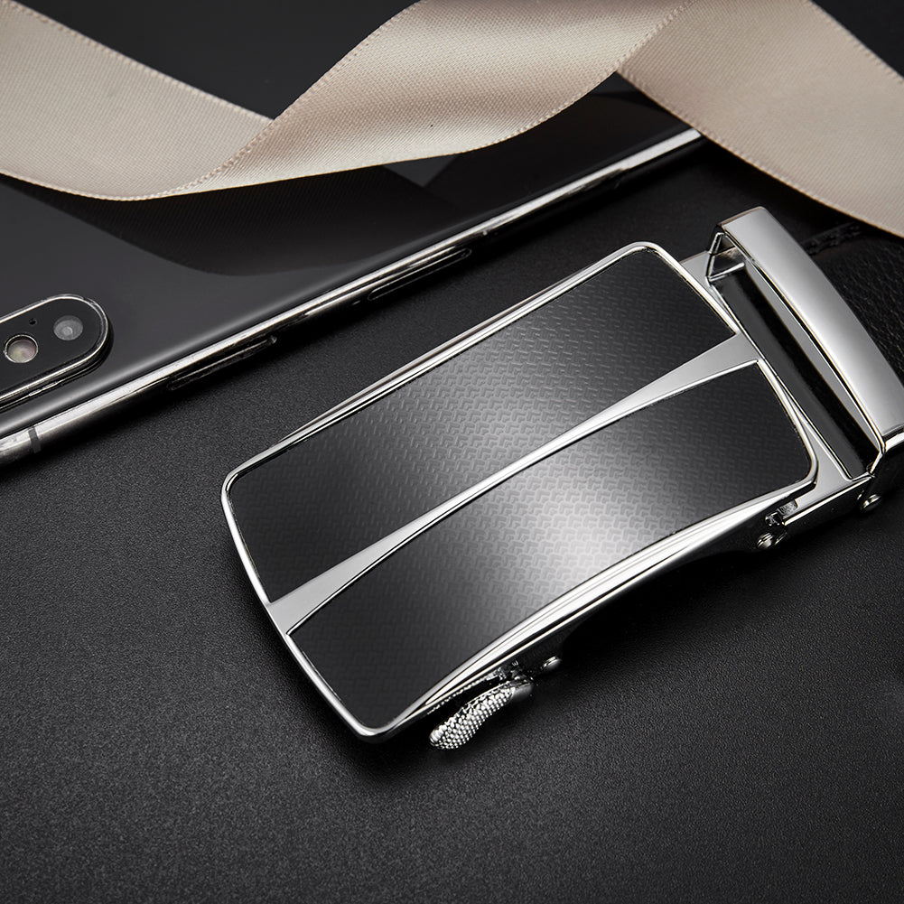 BOSTANTEN Leather Ratchet Dress Belt - BOSTANTEN