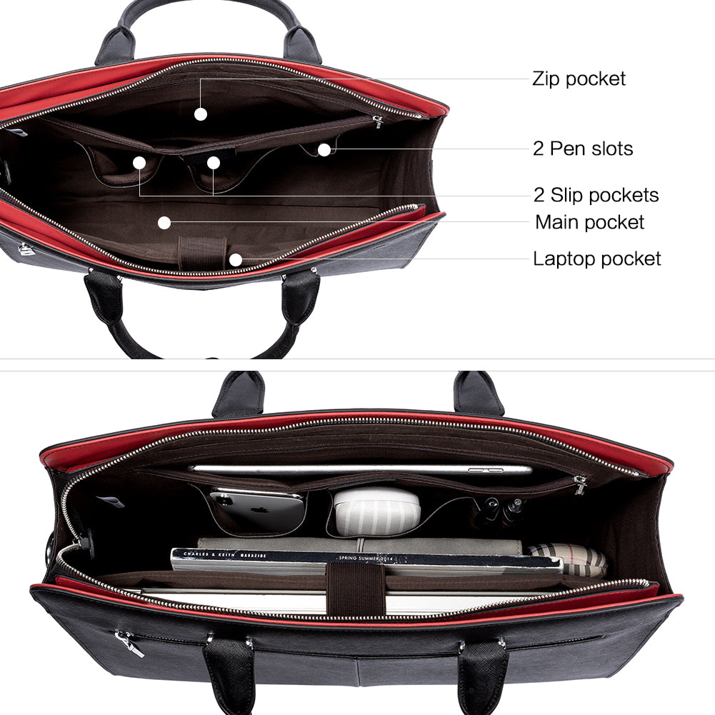 Mizuki Briefcase With Shoulder Strap — Security - BOSTANTEN
