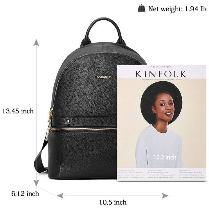 Nombongo Genuine Leather Backpack —College - BOSTANTEN