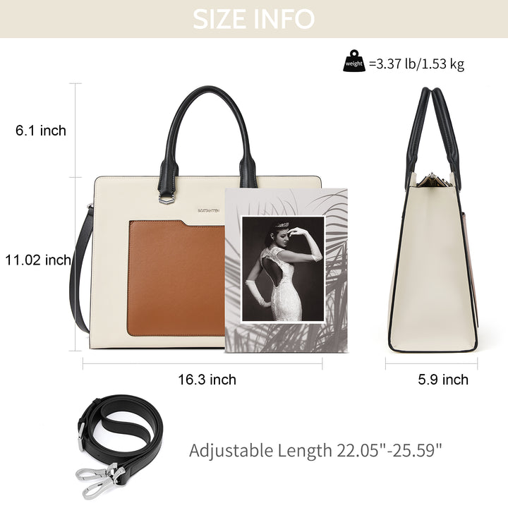 Mizuki Laptop Briefcase For Ladies — Luxury - BOSTANTEN