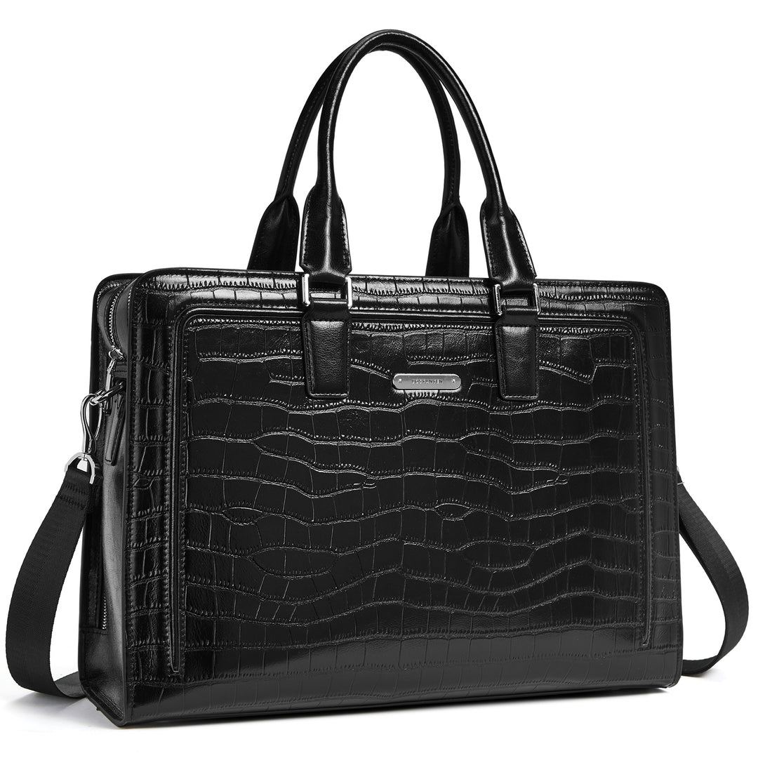 Carol Designer Briefcase For Women — Italian Leather