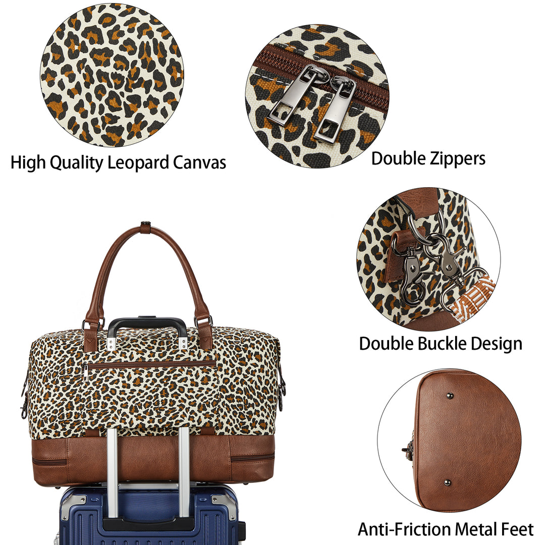 Zenobe Canvas Weekender Bag for Women