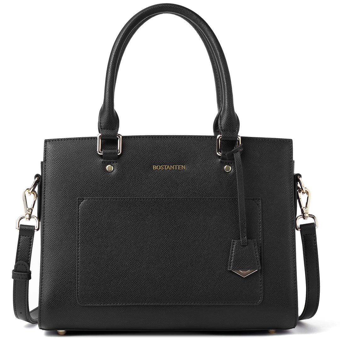 BOSTANTEN Women Top Handle Leather Tote Bag With Shoulder Strap - BOSTANTEN