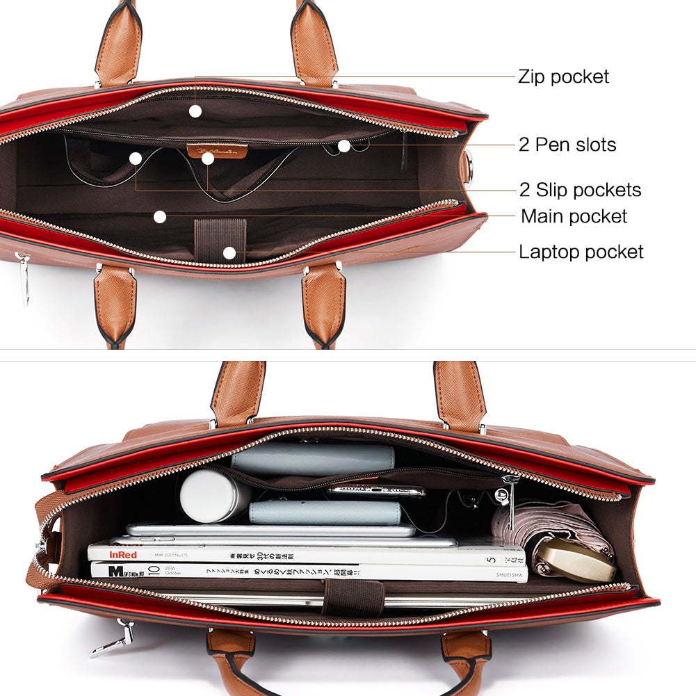 Mizuki Briefcase With Shoulder Strap — Security - BOSTANTEN