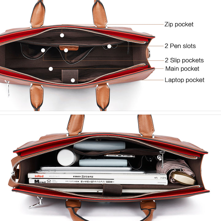 Mizuki Briefcase With Shoulder Strap — Security - BOSTANTEN