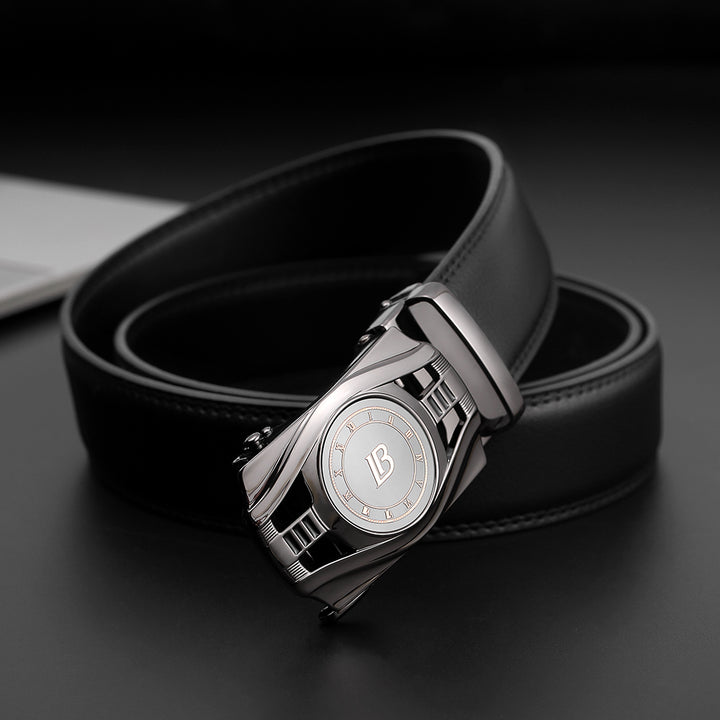 BOSTANTEN Mens Belts Leather Ratchet Dress Belt with Automatic Sliding Buckle - BOSTANTEN