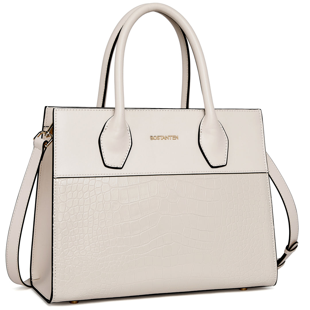 BOSTANTEN Women Handbags Genuine Leather Top Handle Satchel Purse Fashion Work Daily Tote Bags - BOSTANTEN