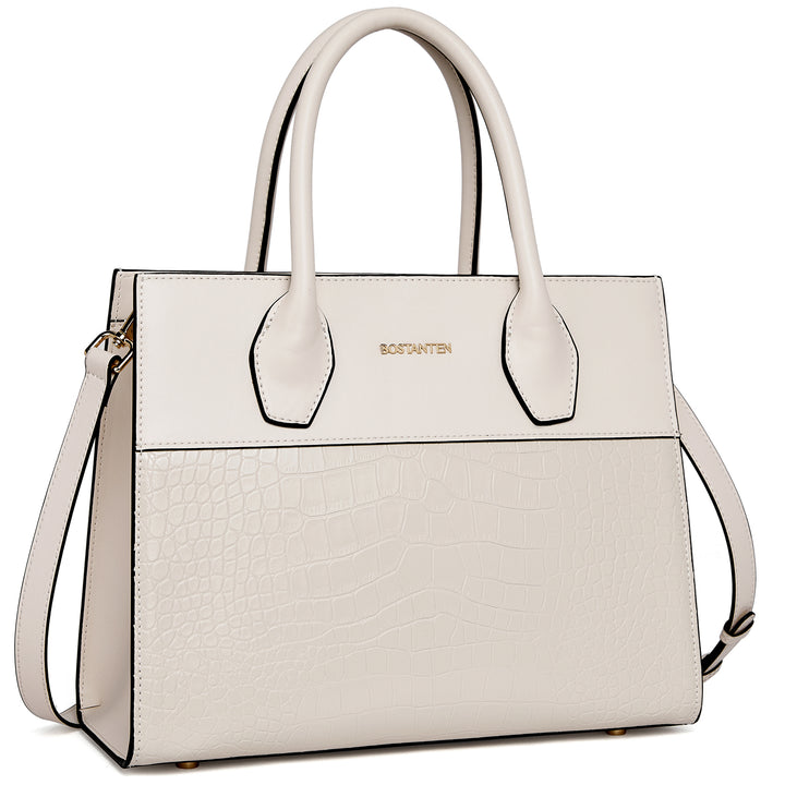 BOSTANTEN Women Handbags Genuine Leather Top Handle Satchel Purse Fashion Work Daily Tote Bags - BOSTANTEN