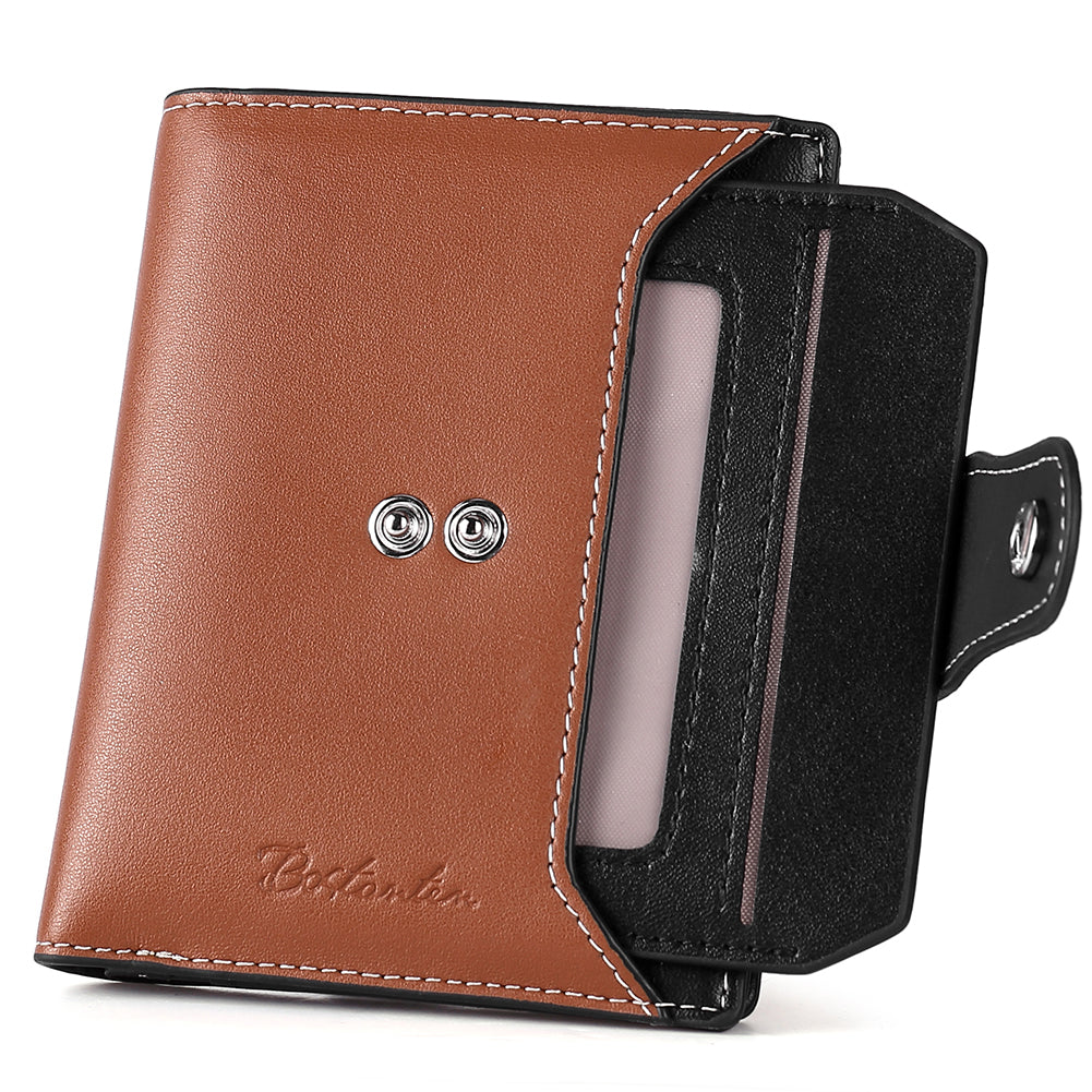 Lnna Small Wallet Zippered Checkbook Cover — ID Window - BOSTANTEN