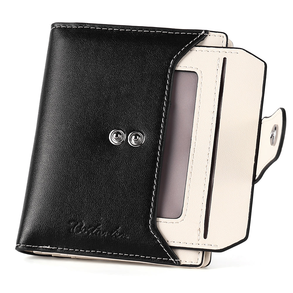 Lnna Small Wallet Zippered Checkbook Cover — ID Window - BOSTANTEN
